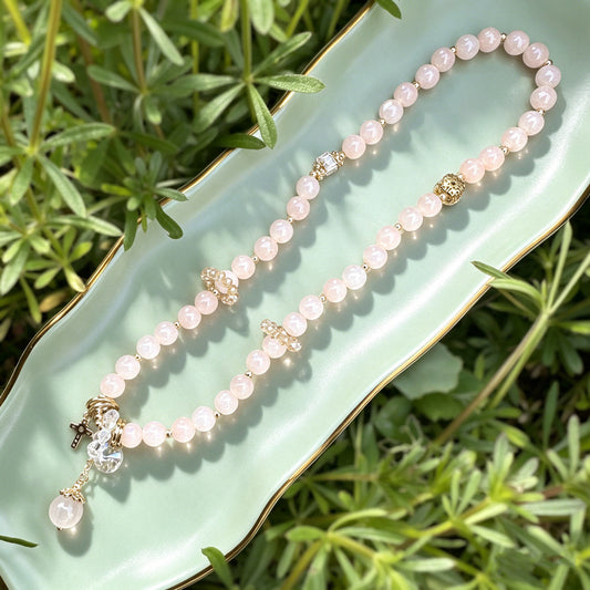 Apricot Glow Crystal Bracelet
