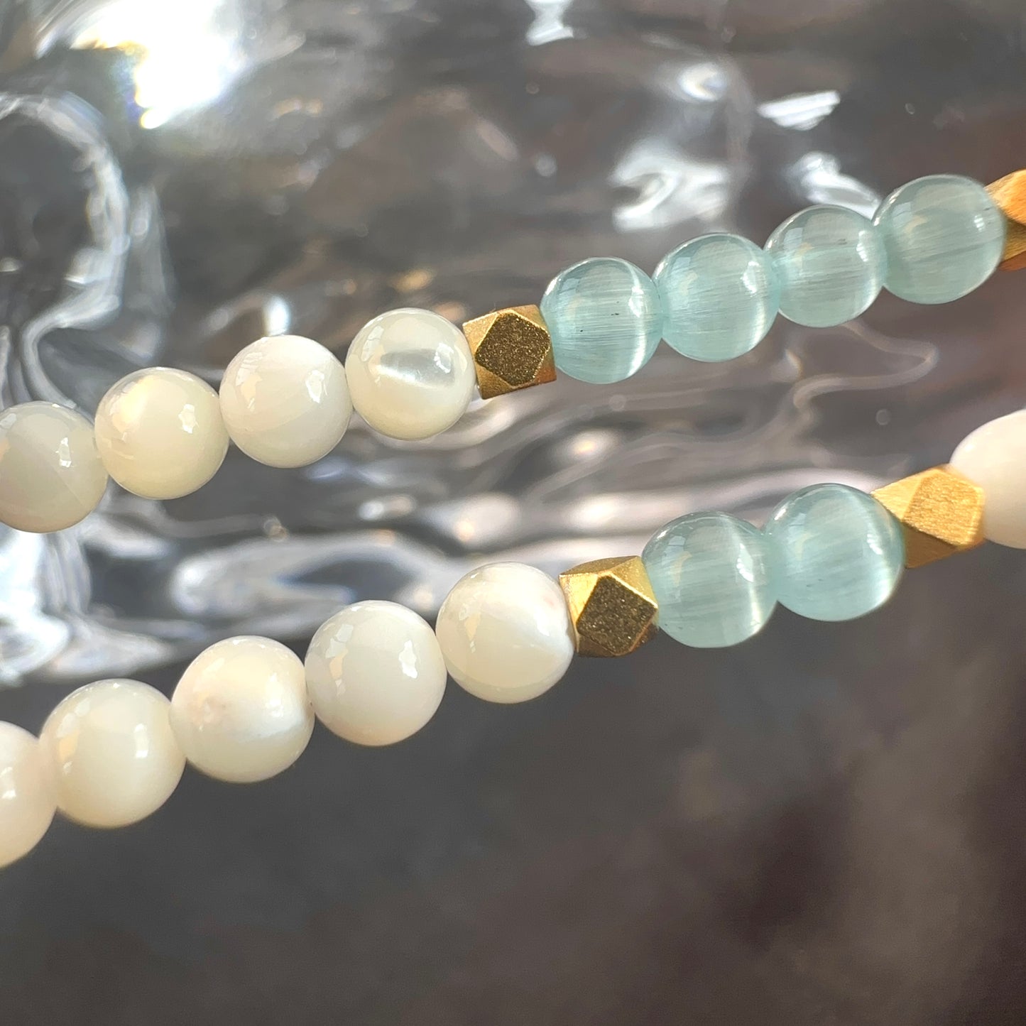 Delicate Shell Bead Bracelet