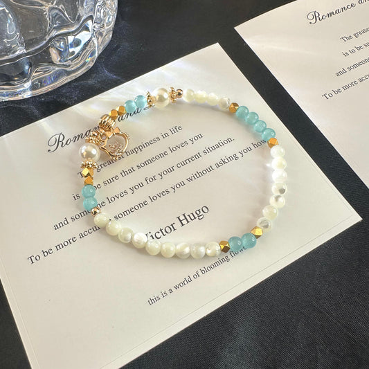 Delicate Shell Bead Bracelet