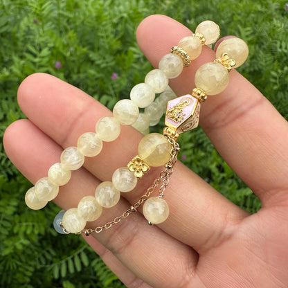 Golden Jade Double Layer Bracelet