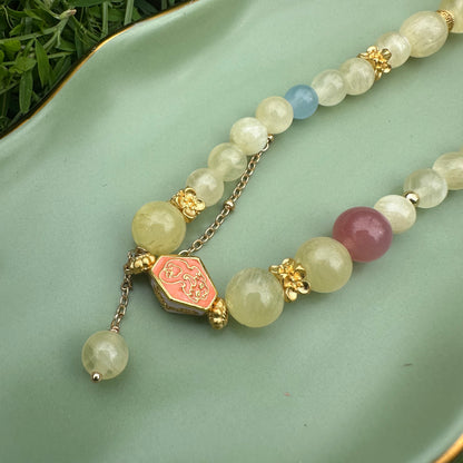 Golden Jade Double Layer Bracelet