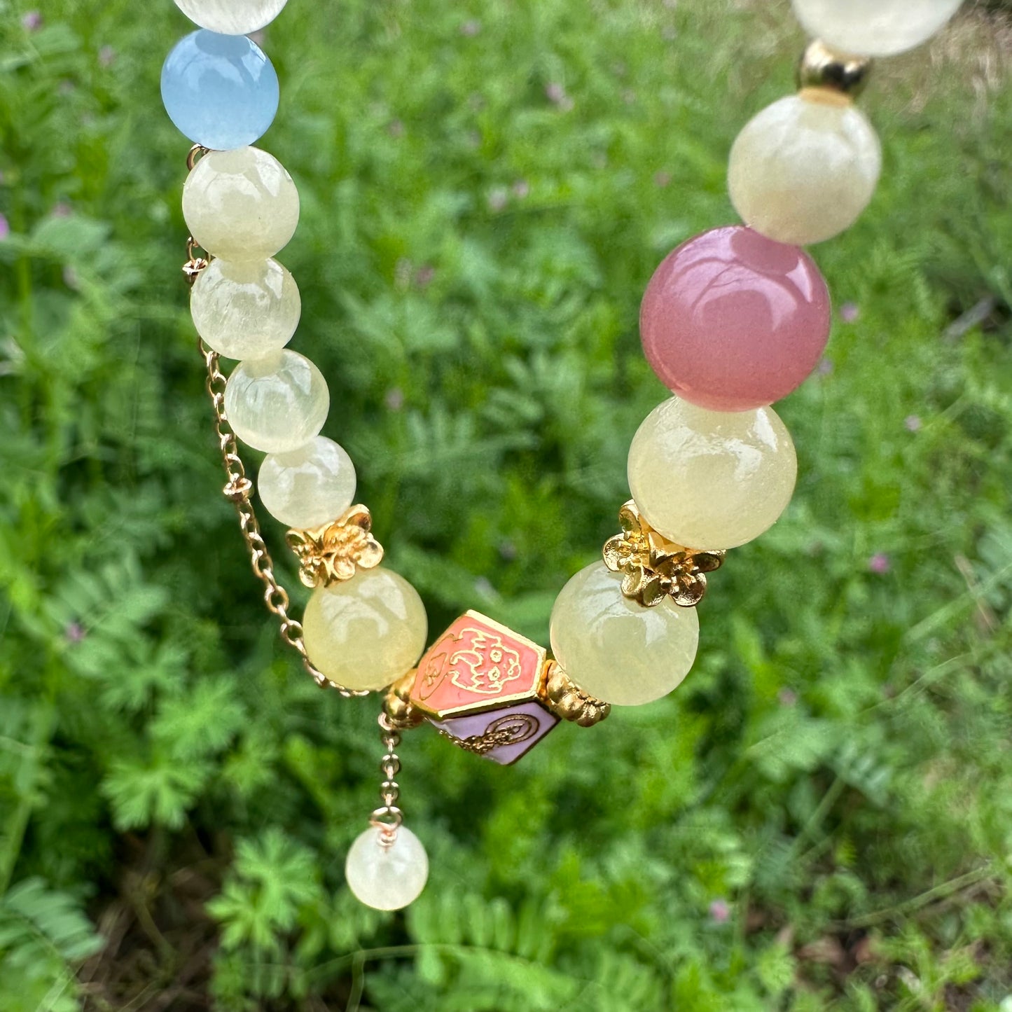 Golden Jade Double Layer Bracelet
