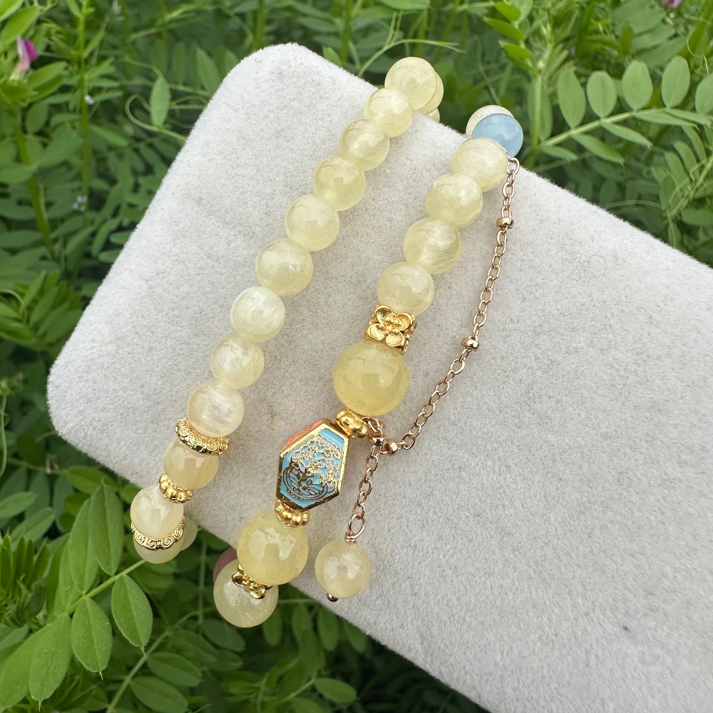 Golden Jade Double Layer Bracelet
