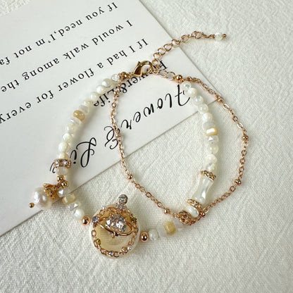 Delicate Planet Shell Bracelet