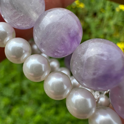 Amethyst Double Layer Bracelet