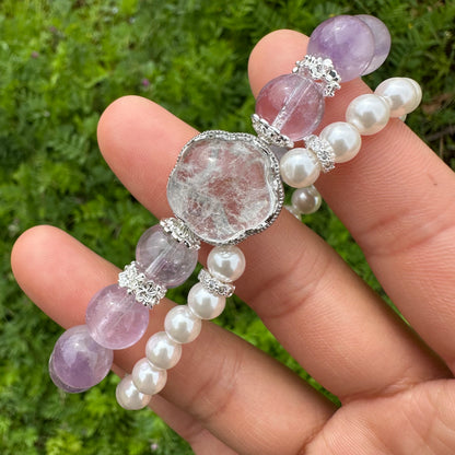 Amethyst Double Layer Bracelet
