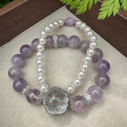 Amethyst Double Layer Bracelet