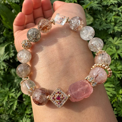 Black Gold Super Seven Pixiu Bracelet
