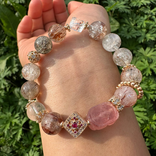 Black Gold Super Seven Pixiu Bracelet