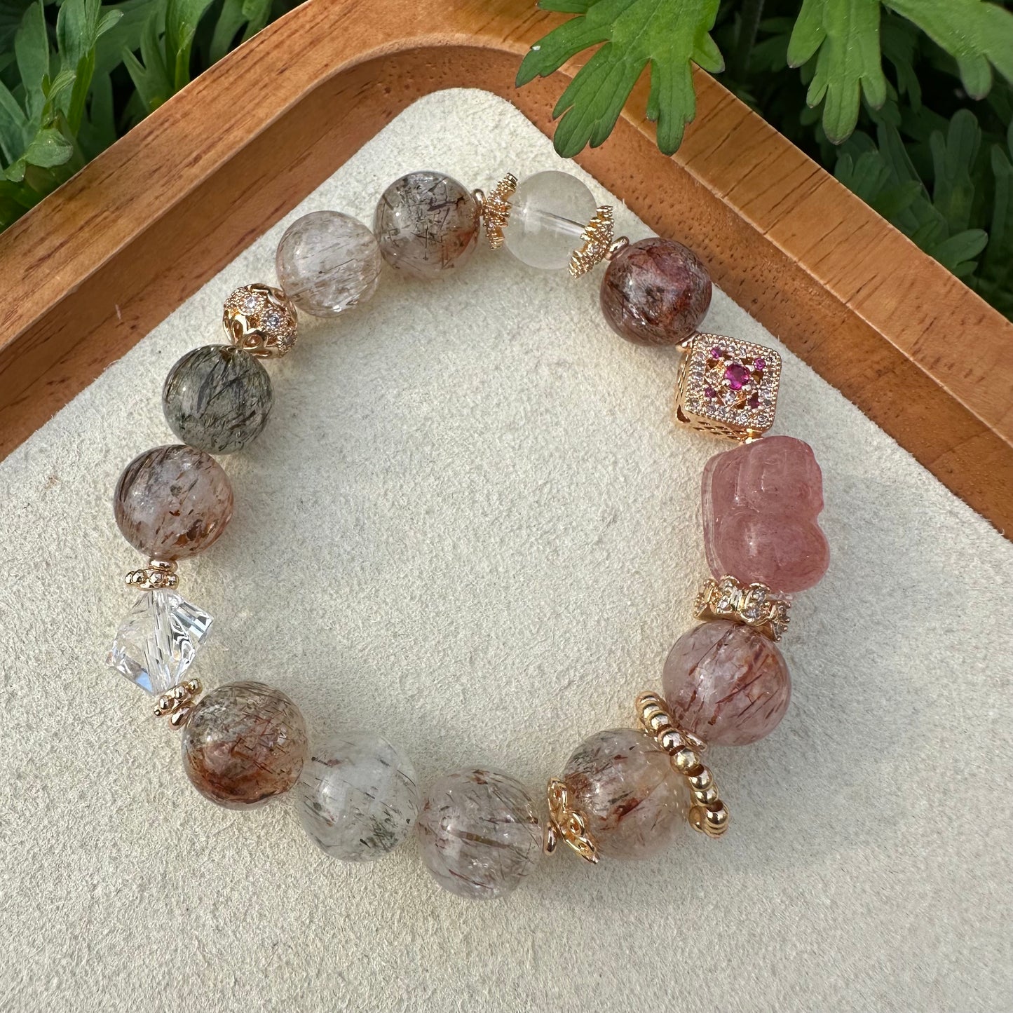 Black Gold Super Seven Pixiu Bracelet