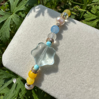 Crystal Star & Freshwater Pearl Bracelet