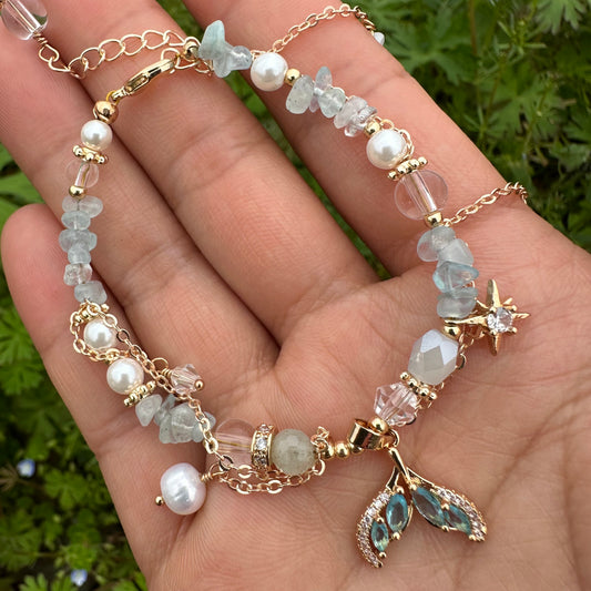 Fresh Fish Tail Stone Bracelet