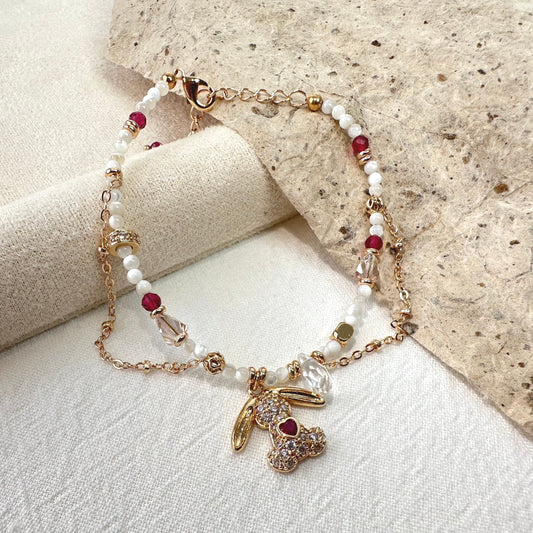 Shell Heart Turtle Charm Bracelet