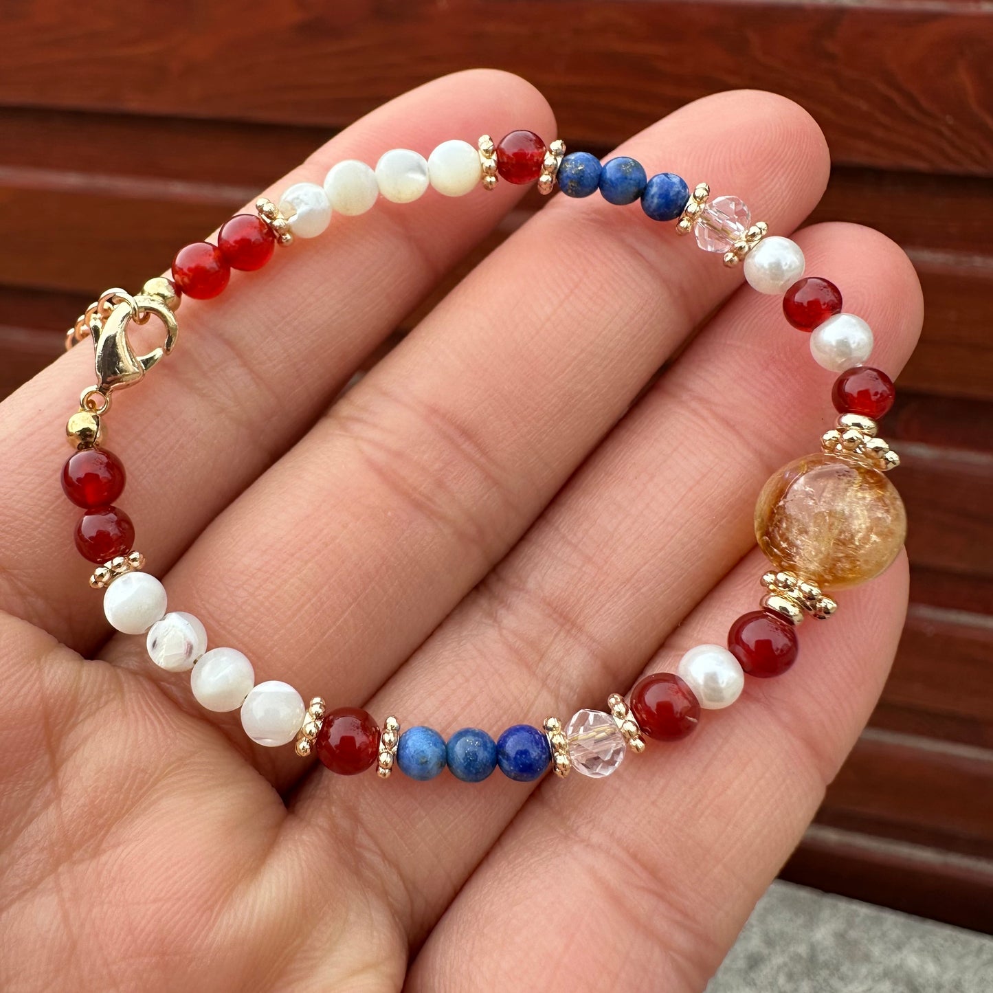 Citrine Color-Block Bracelet