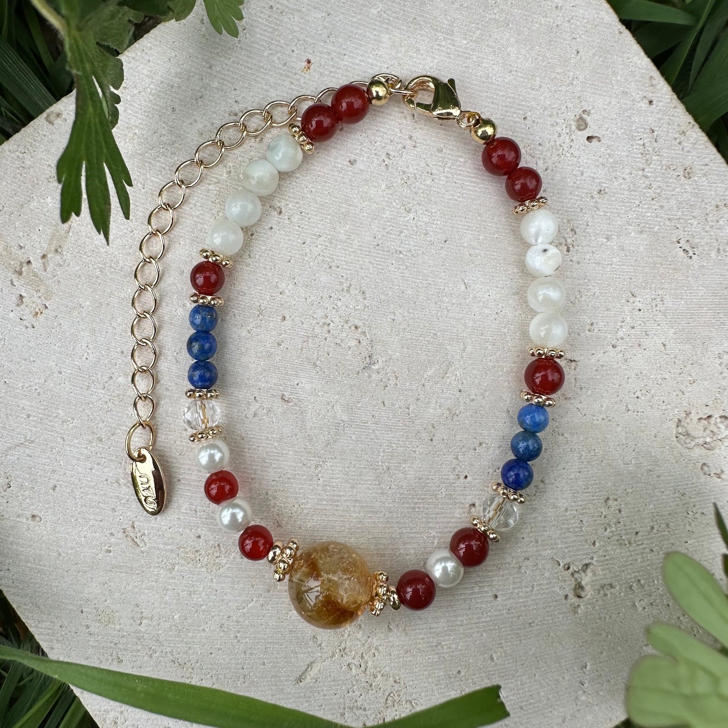 Citrine Color-Block Bracelet