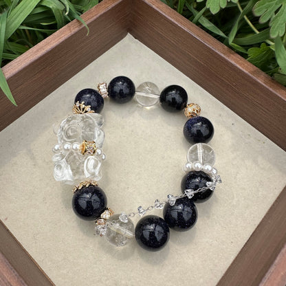 Delicate Blue Sand Bear Bracelet