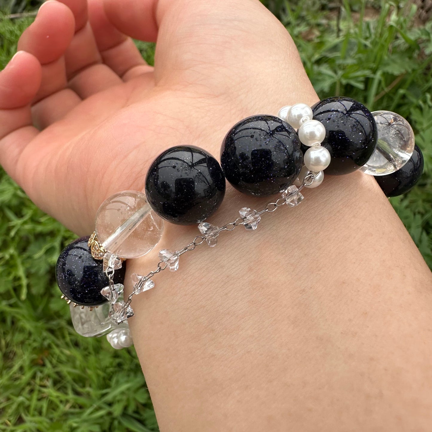 Delicate Blue Sand Bear Bracelet