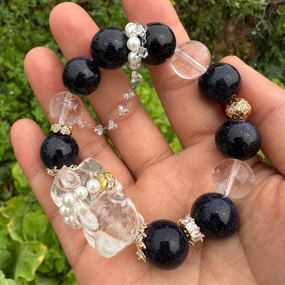Delicate Blue Sand Bear Bracelet