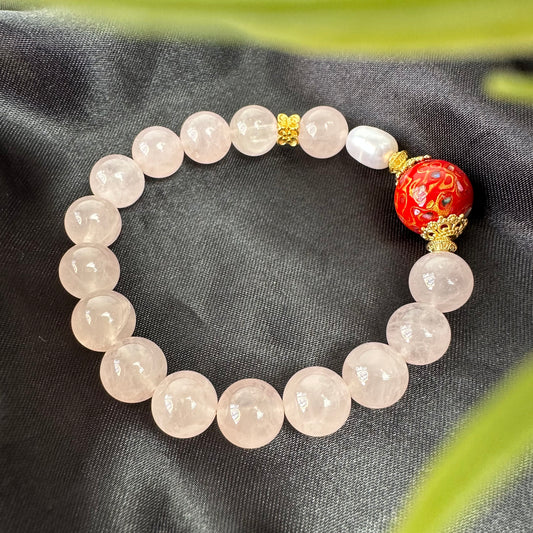 Natural Pearl Large Bead Bracelet