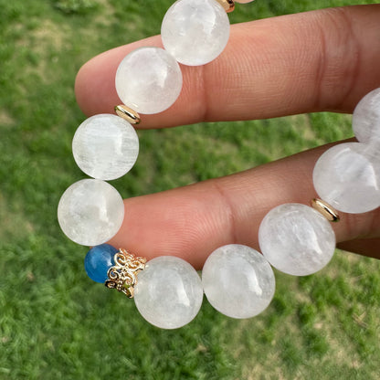 Delicate Natural Pearl & White Moonstone Bracelet