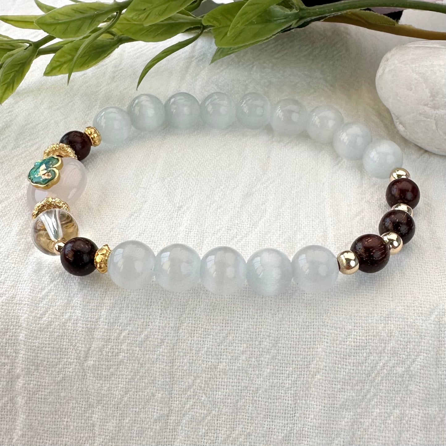 White Cat Eye Lucky Bracelet