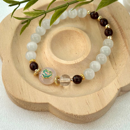 White Cat Eye Lucky Bracelet
