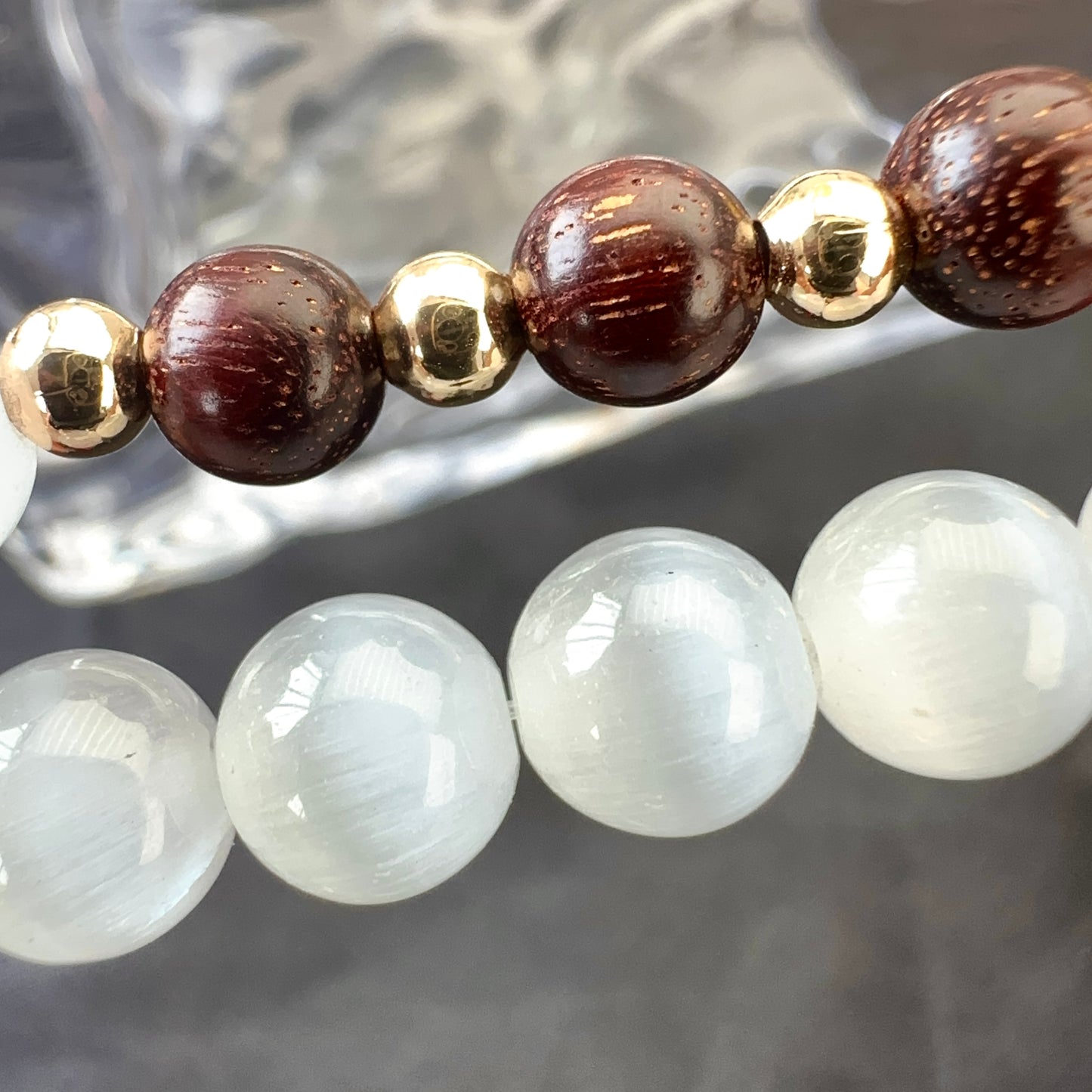 White Cat Eye Lucky Bracelet