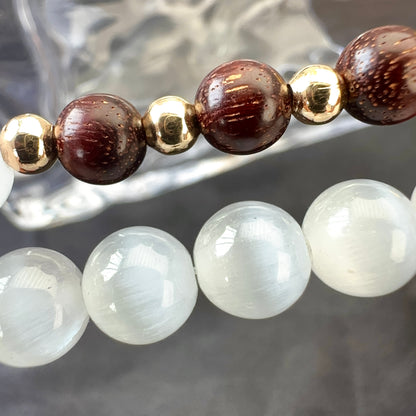 White Cat Eye Lucky Bracelet