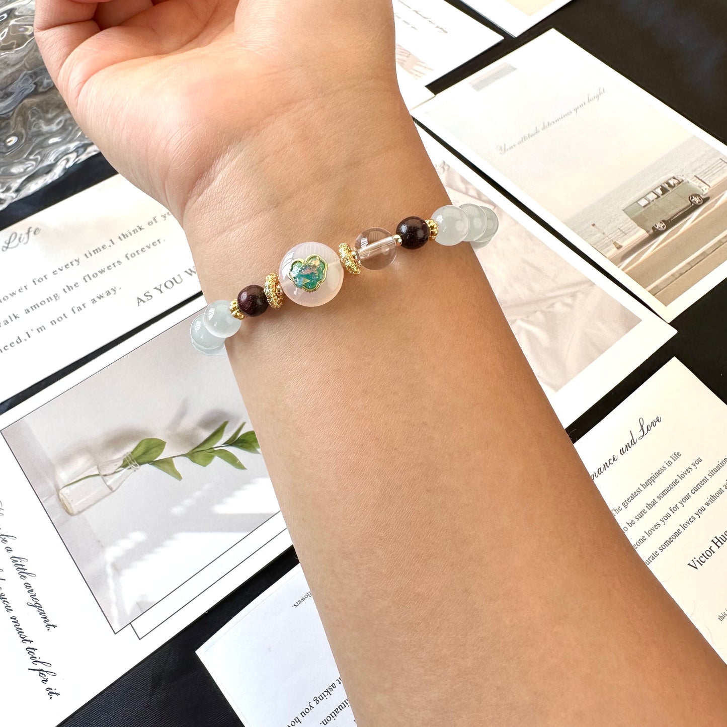 White Cat Eye Lucky Bracelet