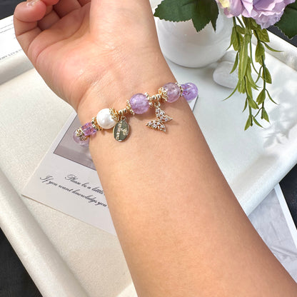 Lavender Amethyst Bracelet