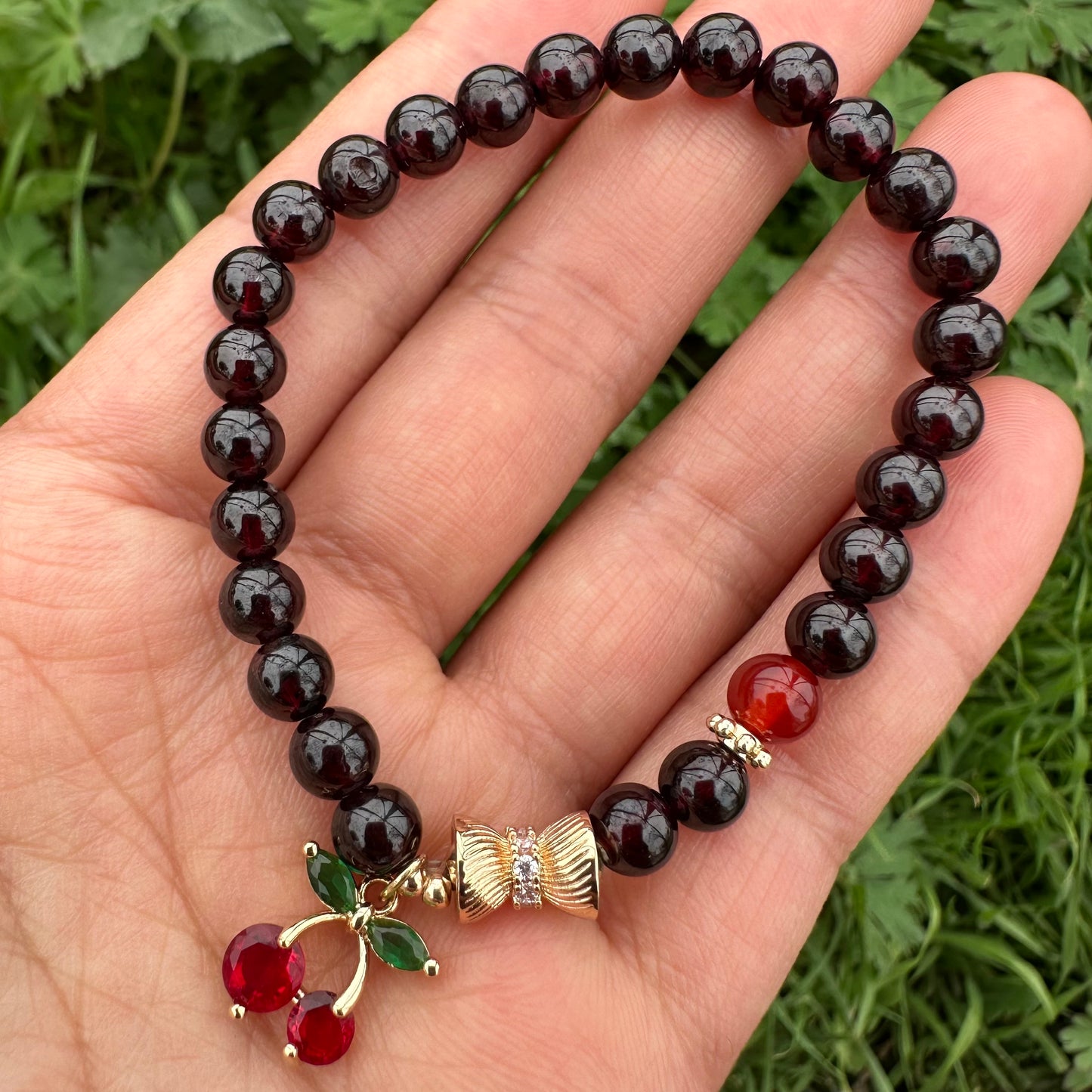 Cherry Garnet Bracelet