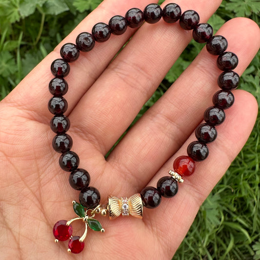 Cherry Garnet Bracelet