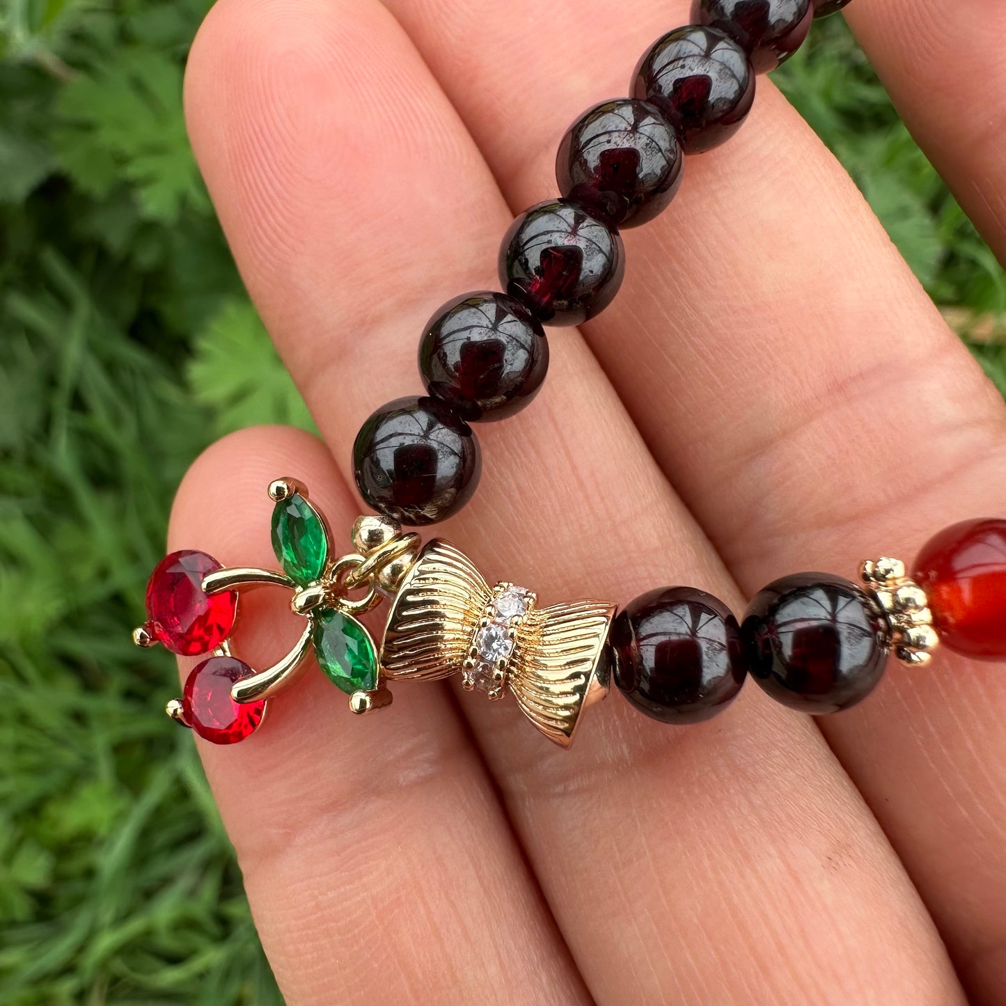 Cherry Garnet Bracelet