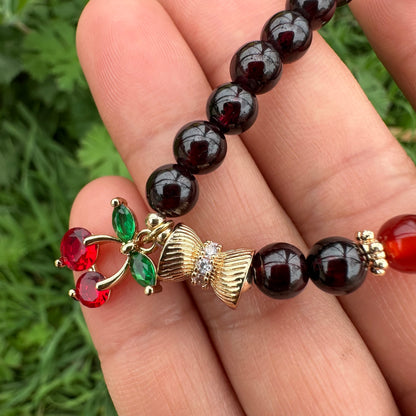 Cherry Garnet Bracelet