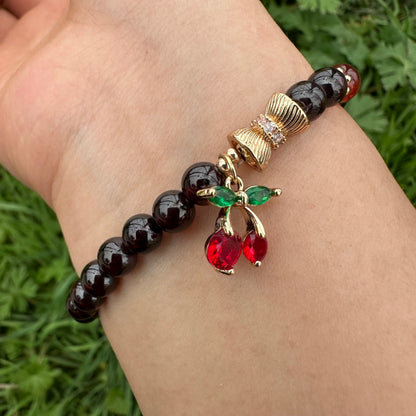 Cherry Garnet Bracelet