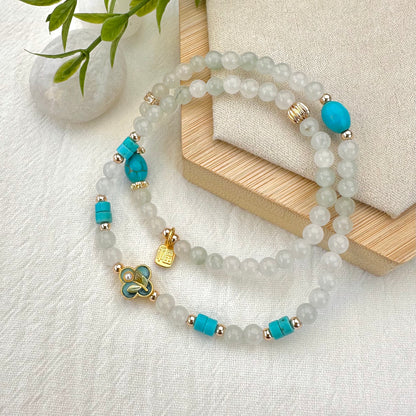 Tianshan Jade Double Wrap Bracelet
