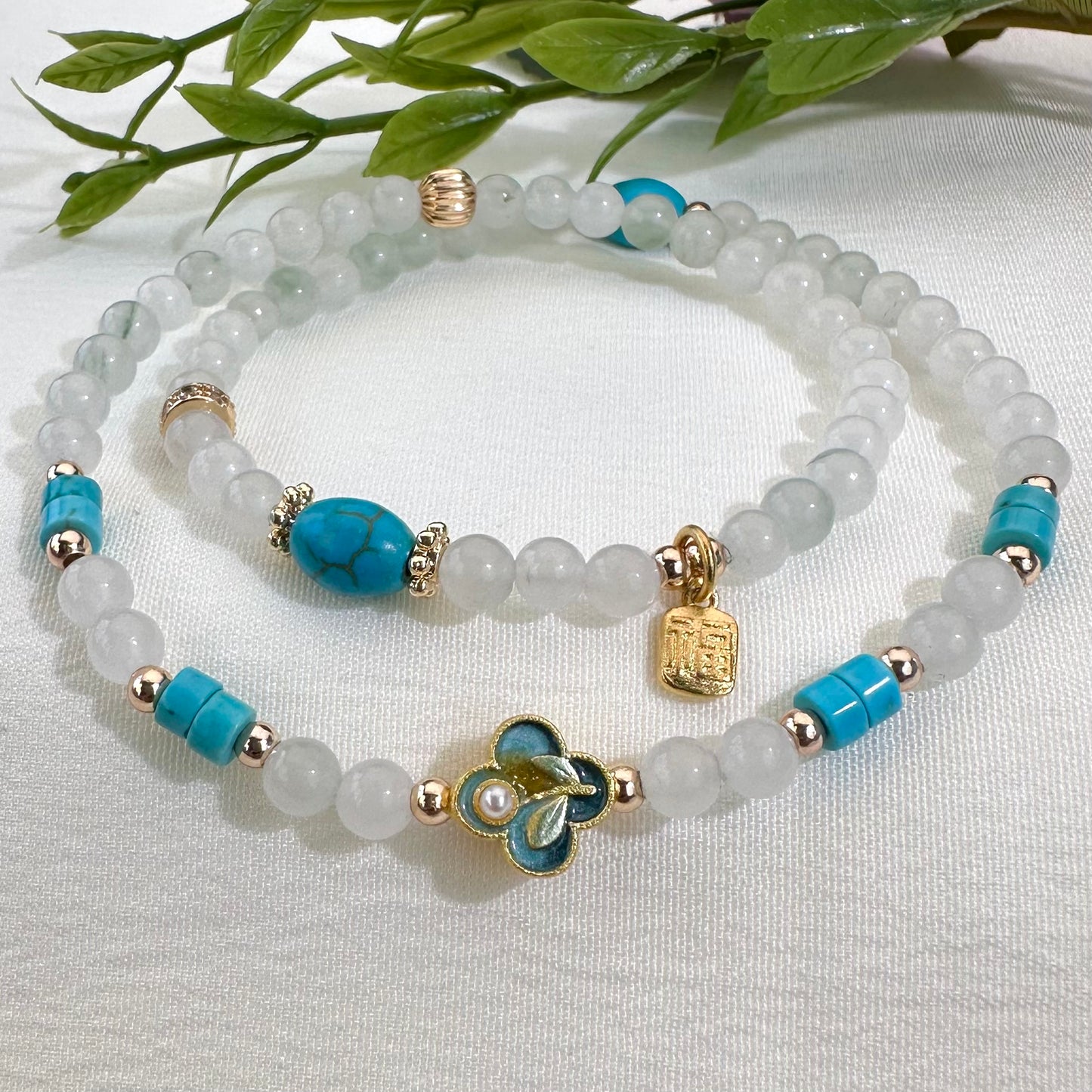 Tianshan Jade Double Wrap Bracelet