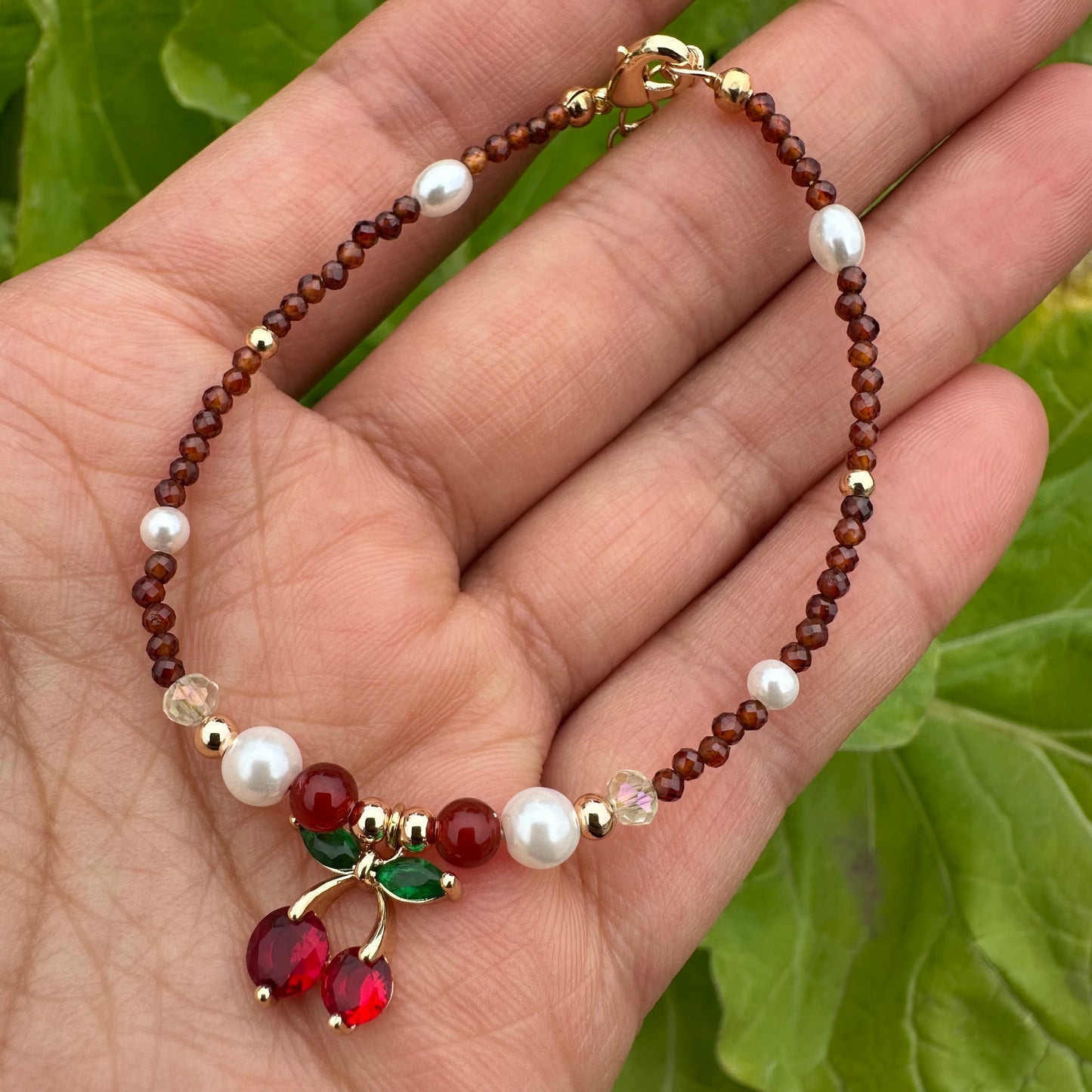 Cherry Pearl Bracelet