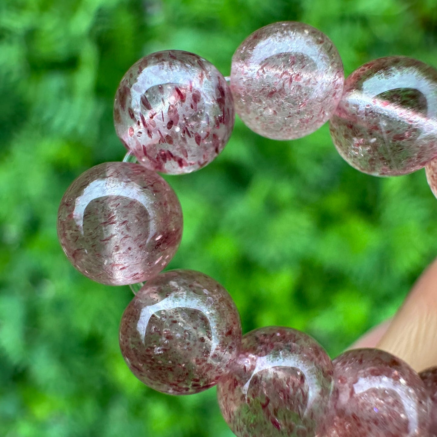 Rose Strawberry Quartz Bracelet