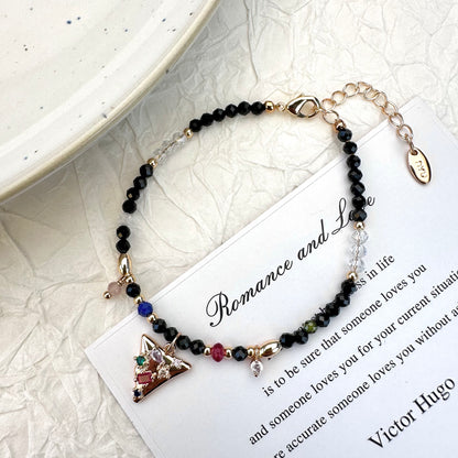 Contrast Black Spinel Bracelet
