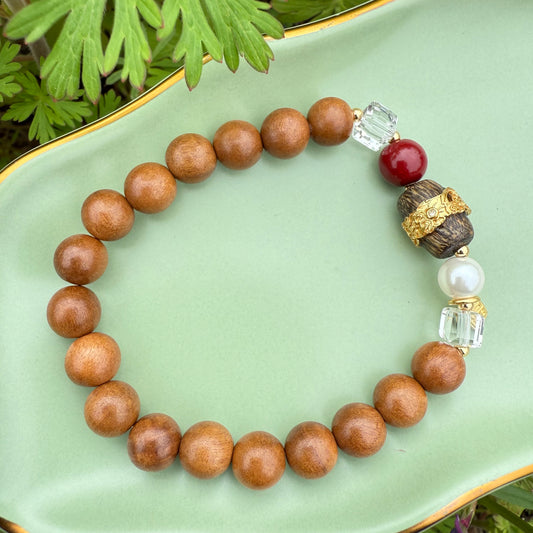 Pink Sandalwood Bracelet