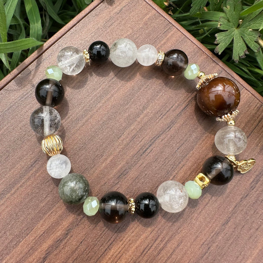 Green Phantom Ice Crystal Bracelet