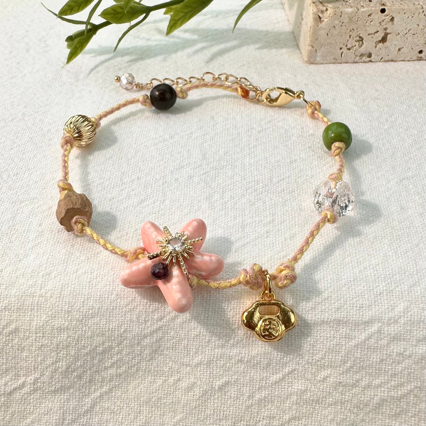 Pink Ceramic Bracelet