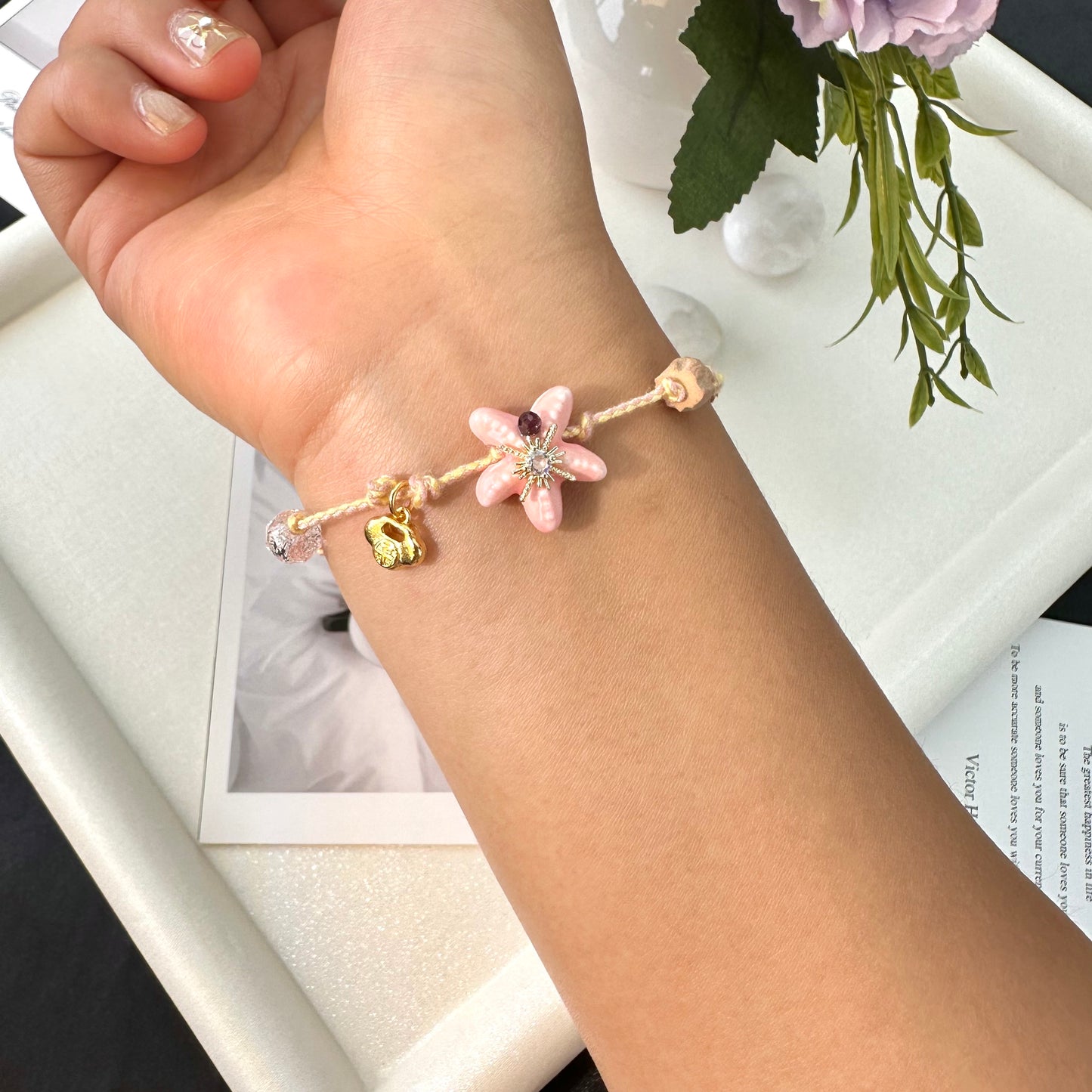 Pink Ceramic Bracelet