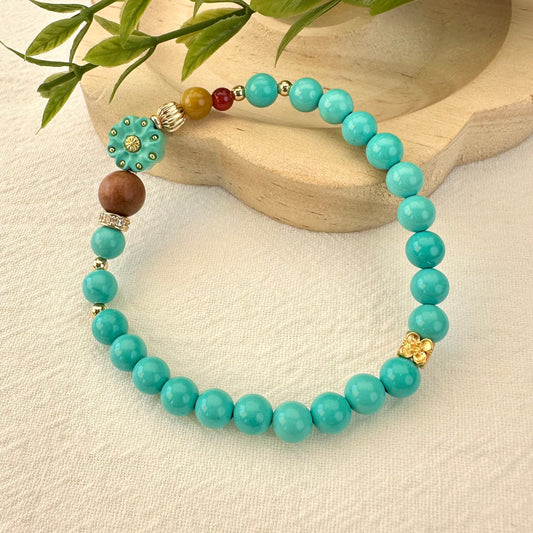 Turquoise & Tiger Eye Bracelet