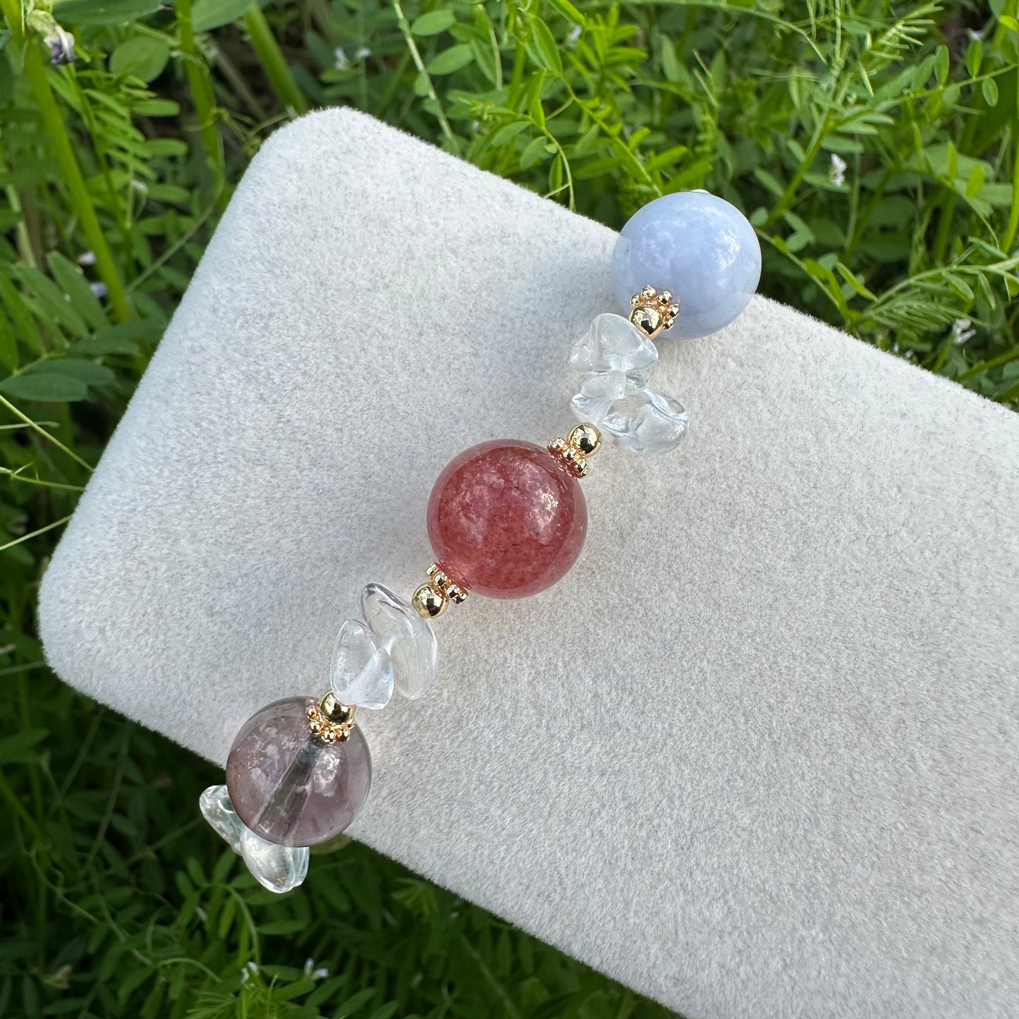 Amethyst, Citrine & Pink Morganite Bracelet