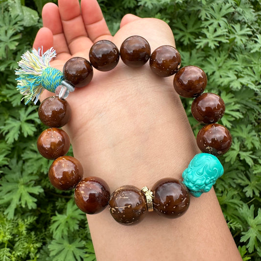 Purple Metal Pixiu Bracelet