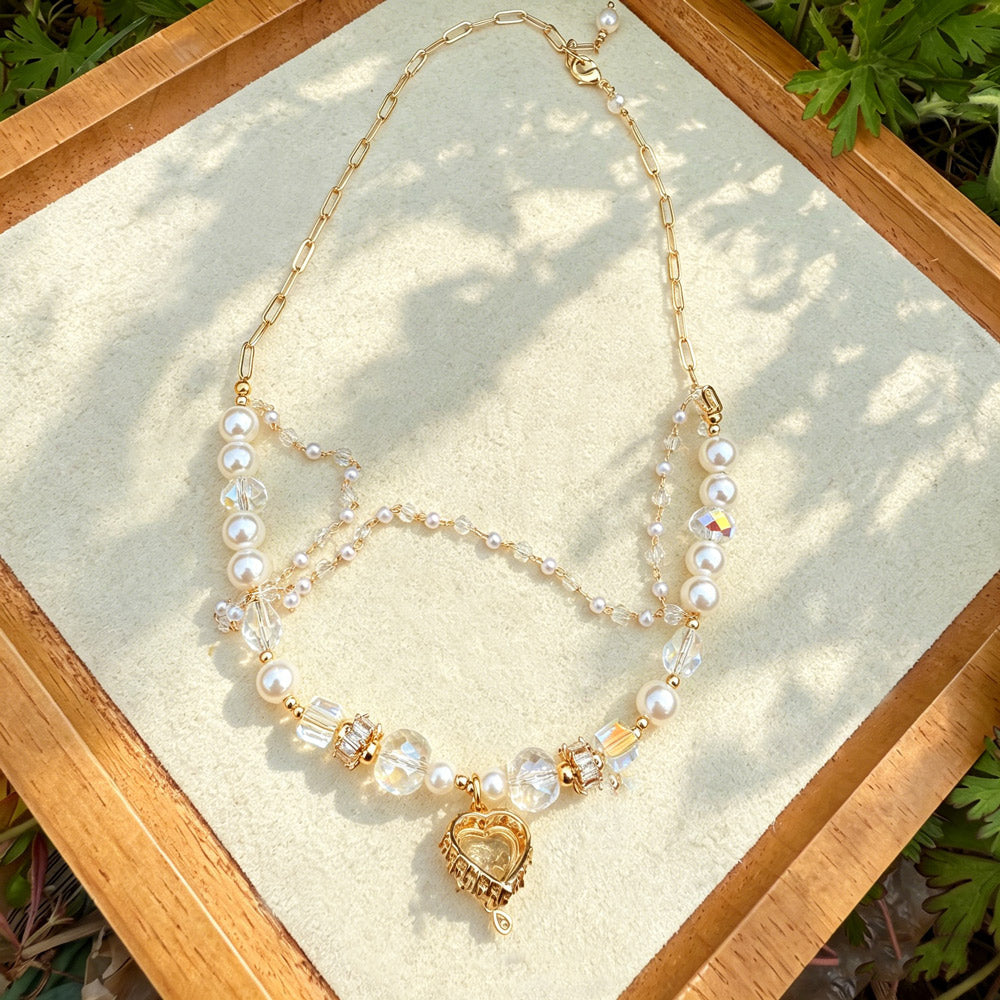 Triple Layer Pearl Necklace