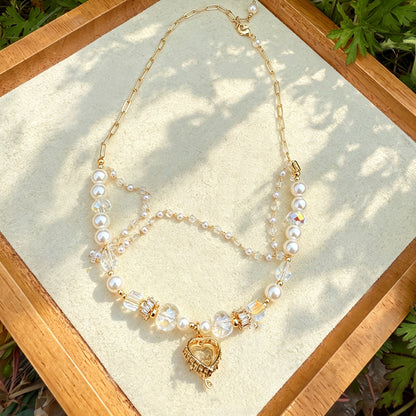 Triple Layer Pearl Necklace