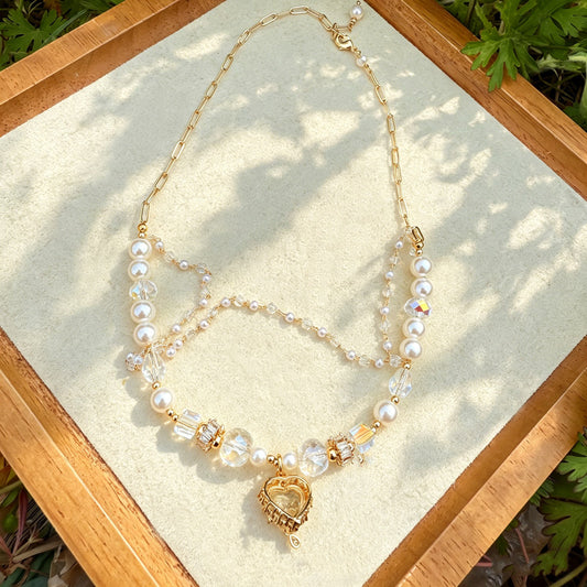 Triple Layer Pearl Necklace